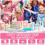 KDISHKRA 60pcs Bulles de Savon Mariage, Mini Tubes de Bulles de Savon Enfant-en 6 Couleurs Bâtons à Bulles avec poignée en Forme