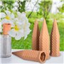 Cône d’arrosage Argile, Lot de 8 Systèmes D'irrigation Automatique Terre Cuite, Irrigation Goutte à Goutte Kit pour Plantes en P