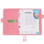 Protège Carnet De Santé Pour Bébé – Motif Hiboux – Format A5 15x21 cm – Rabats Pour Ranger Les Ordonnances