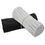 TANCUDER 400 PCS Serre Cable Plastique Collier de Serrage Blanc et Noir Collier Serflex Plastique 15CM Attaches Torsadées en Pla