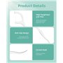 Lot de 600 bâtonnets de fil dentaire jetables pour le nettoyage des dents - Bâtonnets de soie dentaire jetables pour l'hygiène d