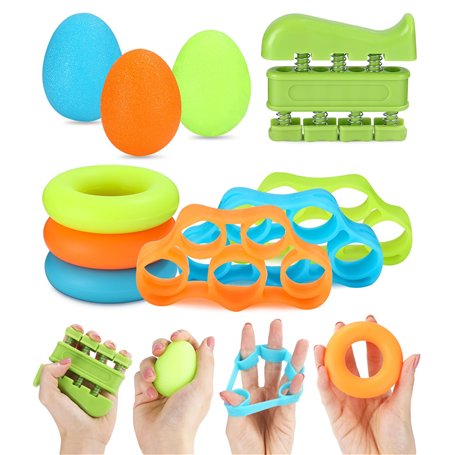 Jissta Lot de 10 Hand Grip Musculation Avant Bras