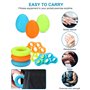 Jissta Lot de 10 Hand Grip Musculation Avant Bras,Renforceur de Doigt Exerciseur à la Main Exerciseur de Doigt à Ressort,Poignet
