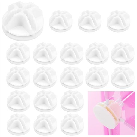 LANSKYLAN 20 Pcs Connecteur en Plastique de Cube Connecteurs Cubiques en Plastique Clip Organisateur Modulaire en Rainure Croisé
