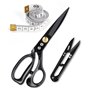 TIDEVAN Ciseaux de Couture Ciseaux à Tissu Ciseaux de Couture de Qualité Ciseaux Couture Professionnel Et Coupe-fil Pour Couper