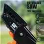 ROTORAZER Mini Chainsaw - Elagueuse - Mini tronçonneuse sans fil, Tronconneuse a Batterie électrique, 21V avec batterie et charg