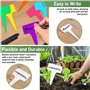 Lot de 160 étiquettes pour plantes en plastique de qualité supérieure – 100 blanches + 60 x multicolores, étiquettes pour plante