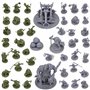 Path Gaming Fantasy Gobelins Ensemble pour figurines DND DND RPG Miniatures 28 mm D&D Miniatures Donjons et Dragons Miniatures D