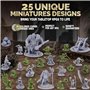Path Gaming Fantasy Gobelins Ensemble pour figurines DND DND RPG Miniatures 28 mm D&D Miniatures Donjons et Dragons Miniatures D