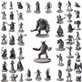 Lot de 50 figurines uniques de RPG fantastiques pour Donjons et Dragons