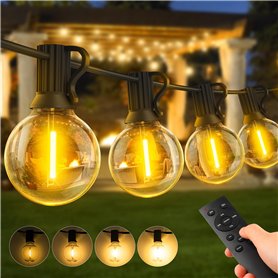 Warlisou 15M Guirlande Lumineuse Exterieure avec Télécommande