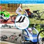 DIKEBAO Lot de 2 connecteurs d'attelage de remorque de vélo avec 4 Broches de coupleur pour remorque de vélo, attelage de remorq