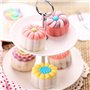 Moule à Lune Gâteau Mooncake, Lot de 2 Presse à Biscuit en Forme de Fleur et Triangle avec 11 Motifs, Ustensiles pour Décoration