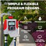 2 Sorties Irrigation Programmateur Arrosage Jardinage Quotidien avec Capture de Pluie
