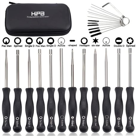 Biuhpa Set de 12 Outils de Réglage de Carburateur Réglage Tronçonneuse Tournevis Reglage Carburateur Tronconneuse 2 Temps Tourne