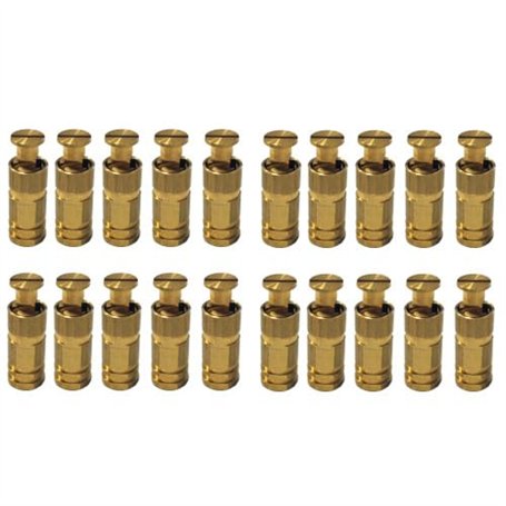 Piton Douille Escamotable - pour Fixation bâche Couverture de Piscine sur Plage béton ou dallage - Alu/INOX - Lot de 20 pièces -