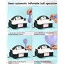 UNIDEAL Pompe à Ballon Electrique, Gonfleur Ballon, Gonfleur Ballon Electrique avec Double Buse, (AC220-240V 600W), Portable Pom