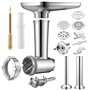 Gdrtwwh Hachoir à viande compatible avec toutes les machines alimentaires Chef et KMix, comprend 2 tubes de remplissage de sauci