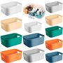 ZLPBAO 12pcs Panier de Rangement en Plastique