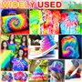 ZLPBAO Tie Dye Kit 37 Couleurs - Kit Tie Dye pour enfants - Teinture Textile de Tissu Vives pour Enfants et Adultes DIY Peinture