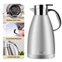 Luvan 1,8L Thermos,Pichet Isotherme Acier Inoxydable Cafetière Isolante 12h Chaud et 24h Froid Double Paroi Isolée sous Vide The