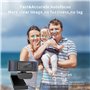 Webcam Autofocus avec Cache, Caméra Web HD 1080P USB avec Double Microphones pour Live Streaming PC Skype Xbox Facebook et Youtu