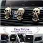 ZYEKIU 3 PCS Diffuseur De Voiture Résine Squelette Clip de Ventilation Diffuseur de Voiture Crâne Voiture Skull Désodorisant ave