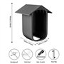 GEFIRE Lot de 2 Étuis en Silicone pour Caméra de Surveillance EufyCam 2C / 2C Pro, Étui de Protection en Silicone Noir Contre Le
