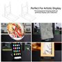 8 Pièces Support de Présentation Réglables, Supports de Plaque Affichage en Plastique Transparent, Support Assiette Decorative, 