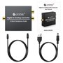 eSynic Convertisseur DAC 192KHz Convertisseur DAC Audio Numérique vers Analogique RCA Coaxial Toslink SPDIF vers Jack L/R 3,5 mm