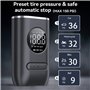 WYRIAZA Gonfleur Pneus Voiture, Compresseur à Air Portatif 150PSI 4X Plus Rapide, avec LCD Numérique et Lumière LED, 4 Modes Com