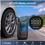 WYRIAZA Gonfleur Pneus Voiture, Compresseur à Air Portatif 150PSI 4X Plus Rapide, avec LCD Numérique et Lumière LED, 4 Modes Com