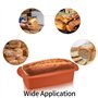 2 Pièces Moules à Pain en Silicone, Moule à Cake, Moules Rectangulaire Antiadhésif pour Gateaux Pâtisserie Cuisson Bricolage Pât