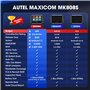 Autel MaxiCOM MK808S Valise Diagnostic Auto, 2025 Outil OBD2 Mise à Jour de MX808 MK808, 28+ Service, Test Actif, Diagnostic Tou