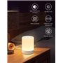 SOLIDEE LED Lampe de Chevet, Lampe Veilleuse Tactile à Intensité Variable, Mode chaud et Lampe Table à Gradation RGB, Rechargeab