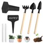 Lot de 100 étiquettes pour plantes - Résistantes aux intempéries - Avec 3 petites pelles de jardin et 2 marqueurs - Pour légumes