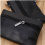 Cuigu Porte-Monnaie Noirr pour Poches Pantalon ou Veste Homme Femmes Carte Coin Porte-clés Zip en Cuir Portefeuilles Poche