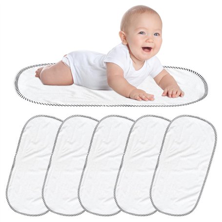 WIYETY Lot de 6 matelas à langer réutilisables pour couches de bébé : 30 x 60 cm