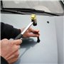 Outils GS PDR Kit de débosselage de carrosserie sans peinture de10 articles. Marteau en caoutchouc, pointeaux. Pour débosselage 
