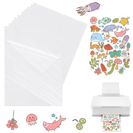 VMUTGA 30 Feuilles Papier Autocollant Imprimante