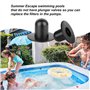 PUCIO 2 Bouchons de Piscine, Compatible avec Intex et Bestway, Bouchons de Filtration pour Pompe, Bouchons d'Évacuation de Pisci