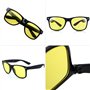 lunettes de conduite avec verres jaunes