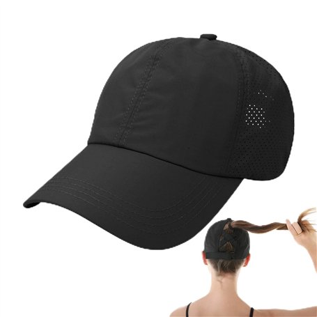 KRYMSON Casquette de Course Pour Femme - Noire