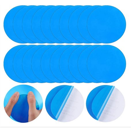 20 Pièces Patchs de Réparation Auto-Adhésifs PVC