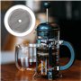 Lot de 5 filtres de rechange pour cafetière à piston - Filtre à café en acier inoxydable - Réutilisables pour cafetière à piston