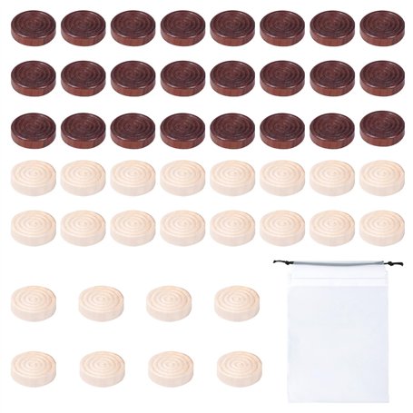 Jeu d'Échecs et de Backgammon 48 Pièces - Jeu Éducatif pour Dames - Pièces Rondes en Bois - Figurines Internationales - Accessoi