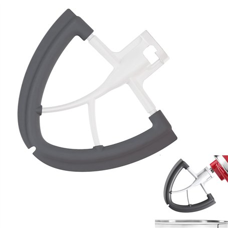 VireEyU Accessoire Batteur Plat en Acier Inoxydable pour Mixeur