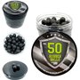 100 x Premium Quality Hard Rubber Balls Paintballs Reballs 50 Cal. HDR50 T4E Paintball Shooting Self Defense Billes Calibre .50