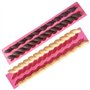 OFKPO Lot de 2 Coque en Silicone Fondant Twist Corde Moules