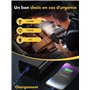 DIHOOM Compresseur à Air Portatif 45L/Min avec Batterie 6000mAh - Gonfleur Pneus Voiture Rapide, Support Banque d'Énergie, Éclai